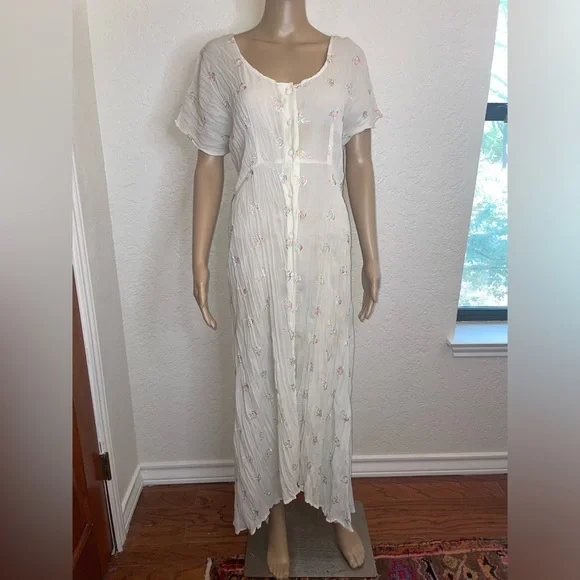 chinese dress ladies Cameo Stripe Print Maxi Dress – Anna Sui main image 1